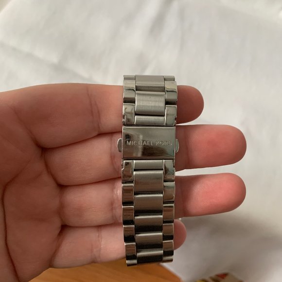 MK Blair Silver Chronograph Watch - Picture 3 of 6